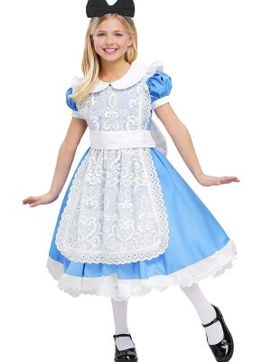 Fantasia Alice no País das Maravilhas Infantil Elite