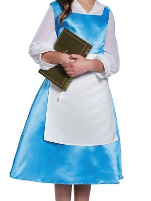 Fantasia Bela Vestido Azul Bela e a Fera Infantil Fantasia Bela Vestido Azul Bela e a Fera Infantil