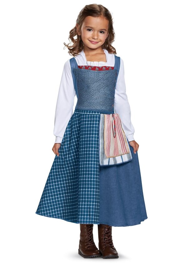 Fantasia Bela Vestido azul Bela e a Fera Infantil Luxo Fantasia Bela Vestido azul Bela e a Fera Infantil Luxo