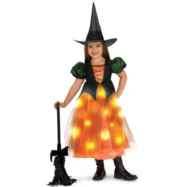 Fantasia Bruxa Bruxinha Cintilante com Luzes Fantasia Bruxa Bruxinha Cintilante com Luzes