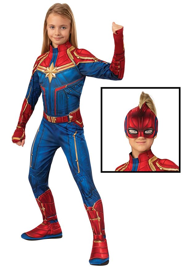 Fantasia Capitã Marvel infantil Luxo Fantasia Capitã Marvel infantil Luxo
