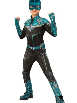 Fantasia Capitã Marvel Kree infantil Luxo Fantasia Capitã Marvel Kree infantil Luxo