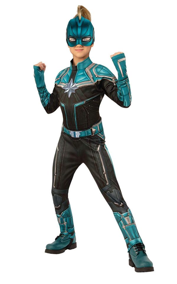 Fantasia Capitã Marvel Kree infantil Luxo Fantasia Capitã Marvel Kree infantil Luxo