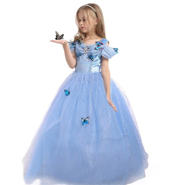 Fantasia Cinderela Infantil Borboletas Fantasia Cinderela Infantil Borboletas