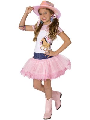 Fantasia Cowgirl Cowboy Vaqueira Pink
