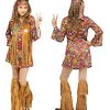 Fantasia de Hippie Paz e Amor Infantil
