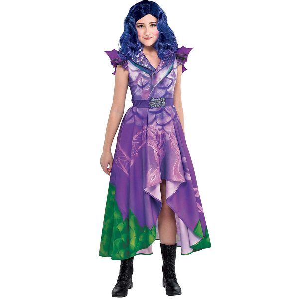 Fantasia Descendentes 3 Disney Mal Dragão Infantil Elite Vestido Fantasia Descendentes 3 Disney Mal Dragão Infantil Elite Vestido