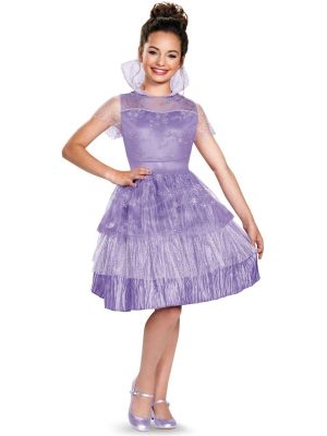Fantasia Descendentes Disney Mal Vestido Infantil Luxo Fantasia Descendentes Disney Mal Vestido Infantil Luxo