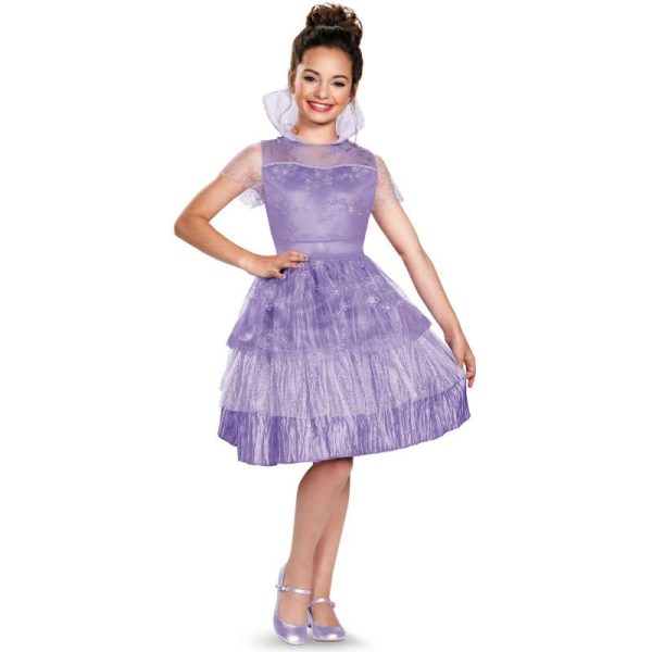 Fantasia Descendentes Disney Mal Vestido Infantil Luxo Fantasia Descendentes Disney Mal Vestido Infantil Luxo