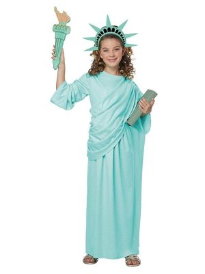 Fantasia Estátua da Liberdade Infantil Luxo Fantasia Estátua da Liberdade Infantil Luxo