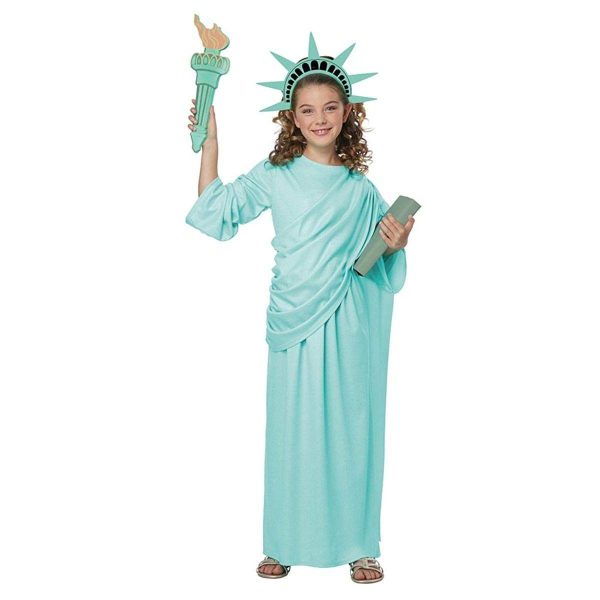 Fantasia Estátua da Liberdade Infantil Luxo Fantasia Estátua da Liberdade Infantil Luxo