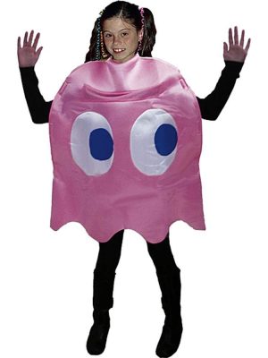Fantasia Fantasma Rosa PacMan Luxo Infantil Fantasia Fantasma Rosa PacMan Luxo Infantil