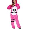 Fantasia Fortnite Urso Rosa Infantil Luxo