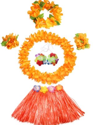 Fantasia Havaiana Clássico Laranja Infantil Fantasia Havaiana Clássico Laranja Infantil