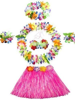 Fantasia Havaiana Clássico Rosa Infantil Fantasia Havaiana Clássico Rosa Infantil