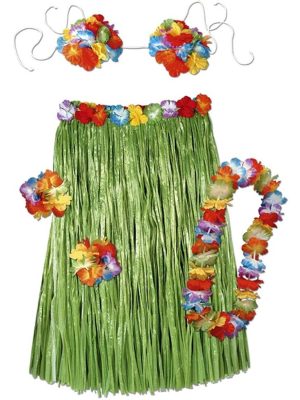 Fantasia Havaiana Conjunto Clássico Infantil Fantasia Havaiana Conjunto Clássico Infantil
