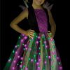 Fantasia Infantil Bruxa Arco-Iris Com Luzes