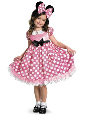 Fantasia Infantil Minnie Mouse que se Ilumina no Escuro