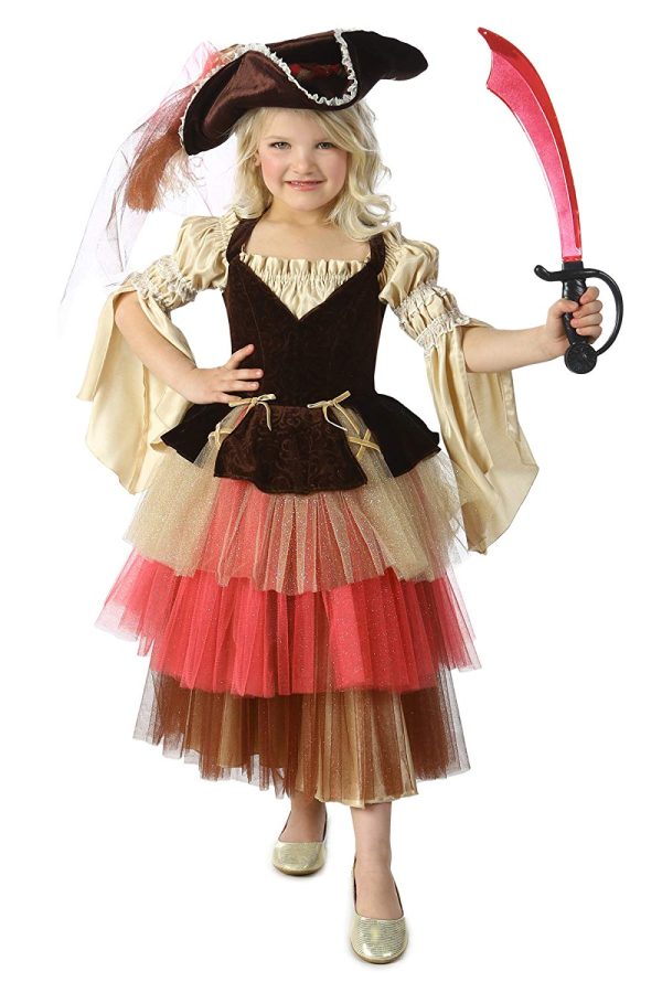 Fantasia Infantil Pirata Luxo Colorido