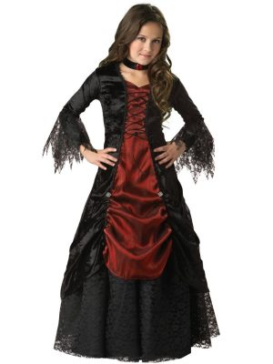 Fantasia Infantil Vampira Gótica Elite Fantasia Infantil Vampira Gótica Elite