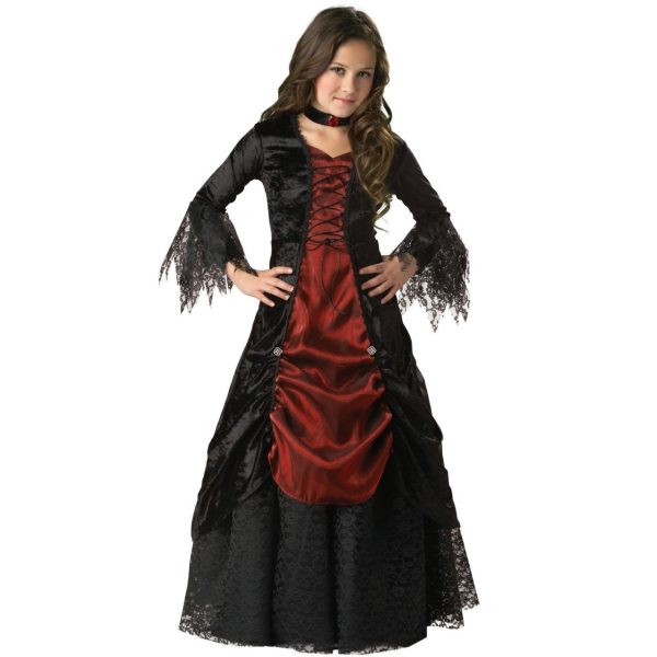 Fantasia Infantil Vampira Gótica Elite Fantasia Infantil Vampira Gótica Elite