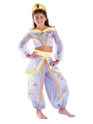 Fantasia Jasmine Infantil Luxo