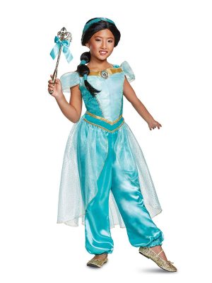 Fantasia Jasmine Luxo Infantil Clássica Fantasia Jasmine Luxo Infantil Clássica