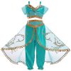 Fantasia Jasmine Luxo Infantil Clássica Luxo