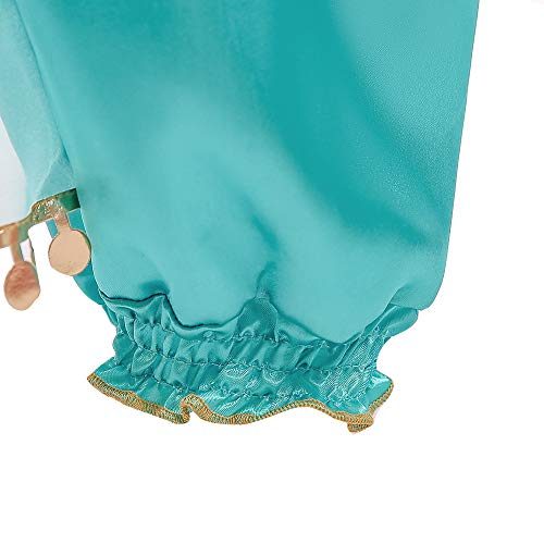 Fantasia Jasmine Luxo Infantil Clássica Luxo