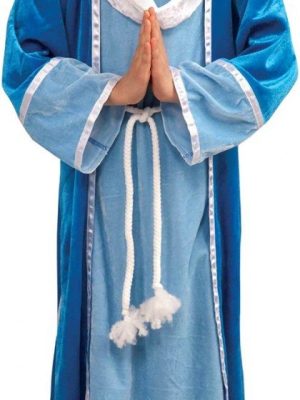 Fantasia Maria mãe de Jesus Luxo Infantil Fantasia Maria mãe de Jesus Luxo Infantil