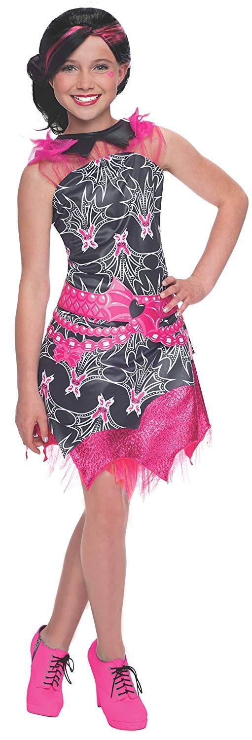 Fantasia Monster High Draculaura Elegante Infantil Fantasia Monster High Draculaura Elegante Infantil