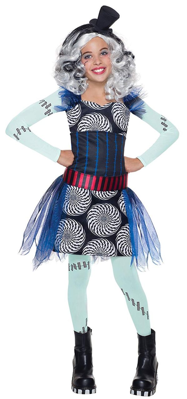 Fantasia Monster High Frankie Stein Infantil Chic Fantasia Monster High Frankie Stein Infantil Chic