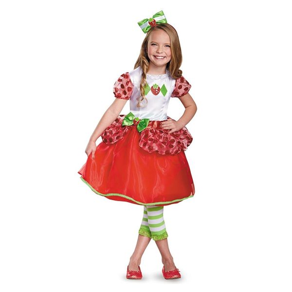 Fantasia Moranguinho Vestido Luxo Infantil Fantasia Moranguinho Vestido Luxo Infantil