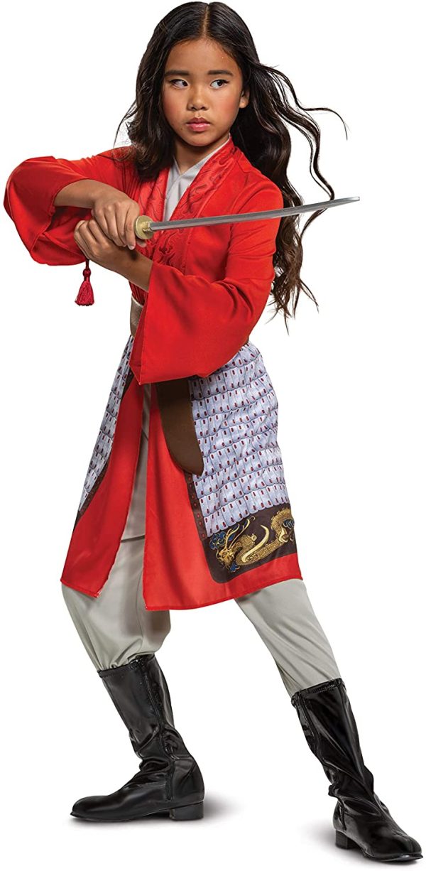 Fantasia Mulan Brilhante Clássica Infantil Luxo Fantasia Mulan Brilhante Clássica Infantil Luxo