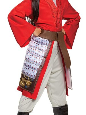 Fantasia Mulan Brilhante Clássica Infantil Super Luxo Fantasia Mulan Brilhante Clássica Infantil Super Luxo