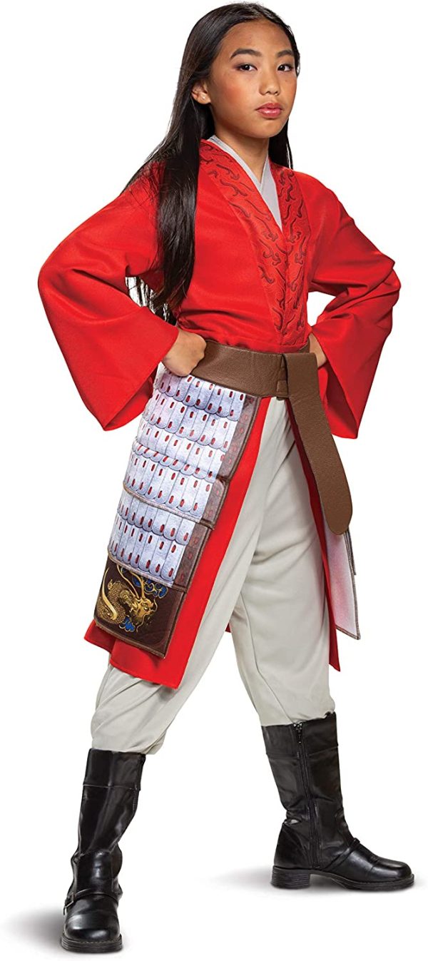 Fantasia Mulan Brilhante Clássica Infantil Super Luxo