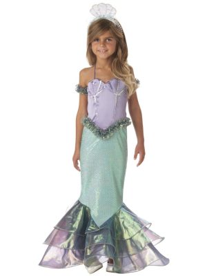 Fantasia Pequena Sereia Ariel Infantil Clássica