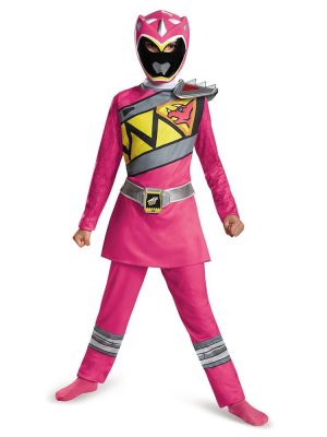 Fantasia Power Rangers Dino Charger Infantil Rosa Clássica Fantasia Power Rangers Dino Charger Infantil Rosa Clássica