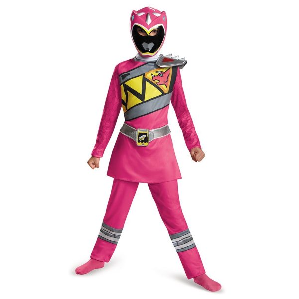 Fantasia Power Rangers Dino Charger Infantil Rosa Clássica Fantasia Power Rangers Dino Charger Infantil Rosa Clássica