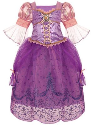 Fantasia Rapunzel Enrolados Disney Infantil Luxo
