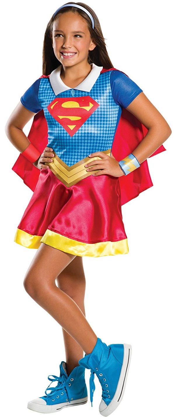 Fantasia SuperGirl Super Garota DC Infantil Luxo