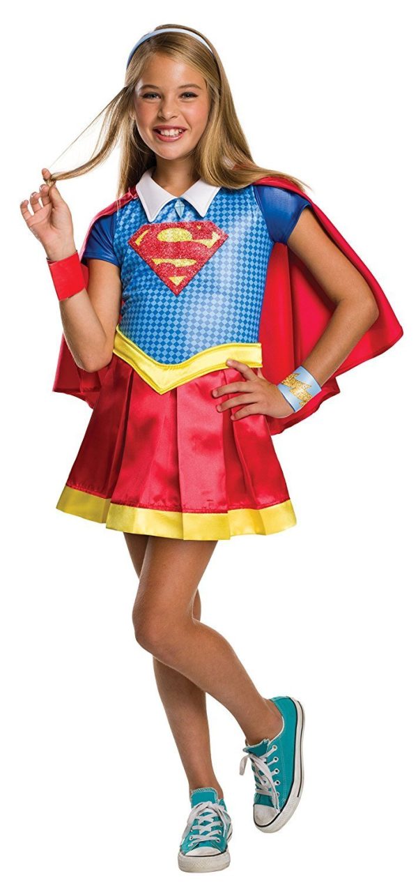 Fantasia SuperGirl Super Garota DC Infantil Luxo