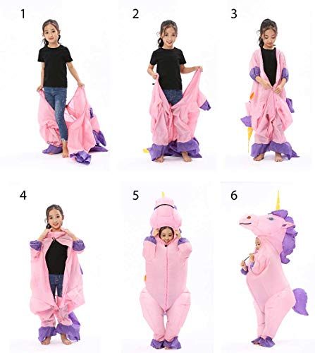 Fantasia Unicórnio Inflável Arco Iris Infantil Fantasia Unicórnio Inflável Arco Iris Infantil