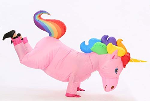 Fantasia Unicórnio Inflável Arco Iris Infantil Fantasia Unicórnio Inflável Arco Iris Infantil