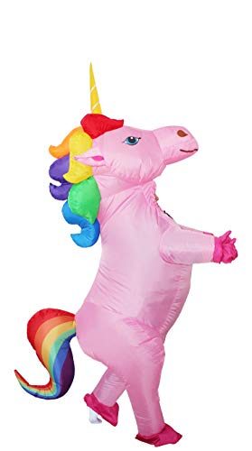 Fantasia Unicórnio Inflável Arco Iris Infantil Fantasia Unicórnio Inflável Arco Iris Infantil