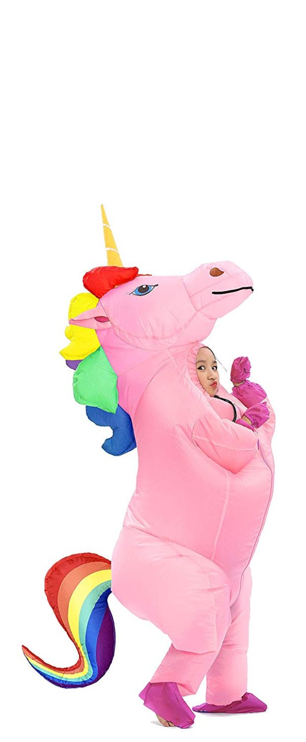 Fantasia Unicórnio Inflável Arco Iris Infantil Fantasia Unicórnio Inflável Arco Iris Infantil