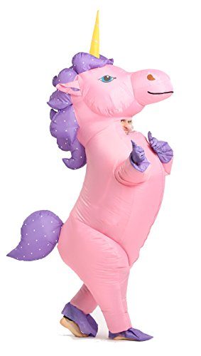 Fantasia Unicórnio Inflável Rosa Infantil Fantasia Unicórnio Inflável Rosa Infantil