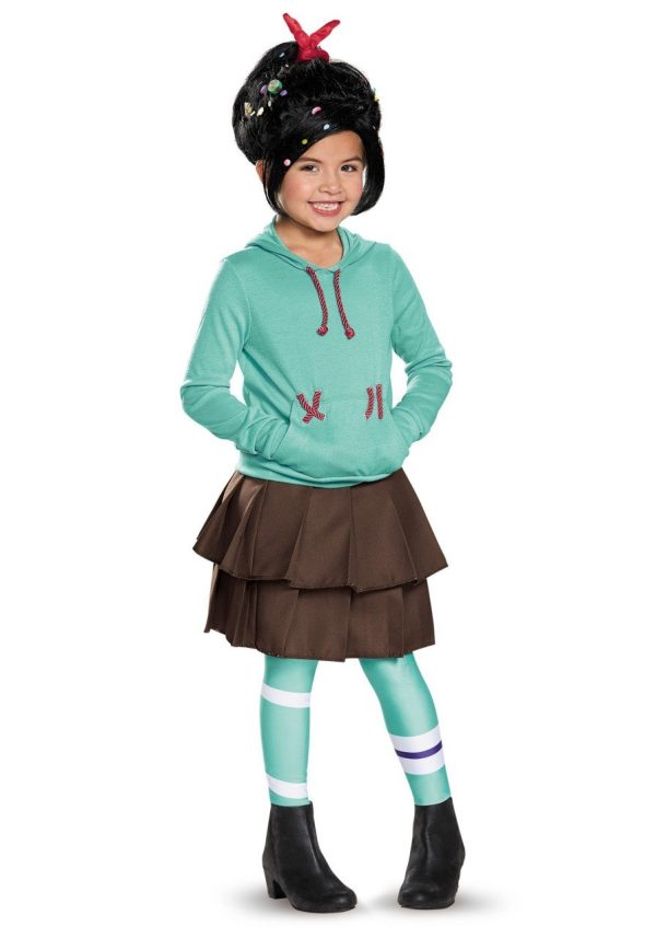 Fantasia Vanellope Von Schweetz Wreck Ralph Infantil Luxo Fantasia Vanellope Von Schweetz Wreck Ralph Infantil Luxo
