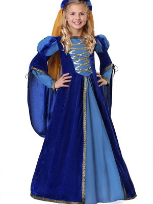 Fantasia Vestido Princesa Medieval Renascentista Luxo Infantil