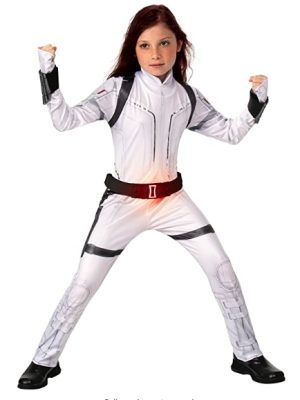 Fantasia Viúva Negra Os Vingadores Infantil Branca Luxo Fantasia Viúva Negra Os Vingadores Infantil Branca Luxo